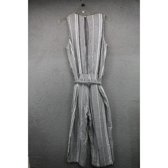 Cloth and Stone Anthropologie Linen Blend Wide Leg Jumpsuit-Size Small-Open Back - Picture 7 of 10